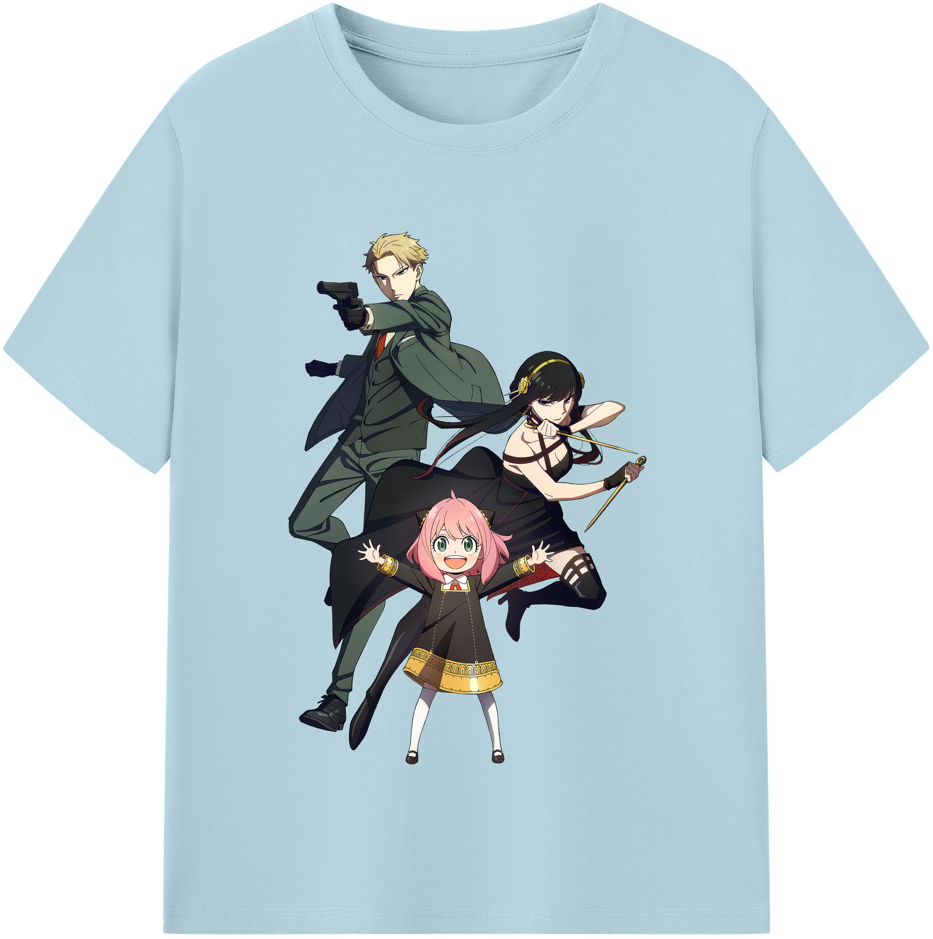 （画像用） SPY×FAMILY间谍家家酒 綿100％半袖Tシャツ（フロントプリント）